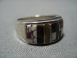 Important Cal Begay Vintage Navajo Sterling Silver Native American Jewelry Ring Old-Nativo Arts