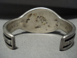 Important 'Charles Loloma Apprentice' Vintage Navajo Turquoise Native American Jewelry Silver Bracelet-Nativo Arts
