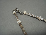 Important Charles Loloma Apprentice Vintage Navajo Turquoise Native American Jewelry Silver Necklace-Nativo Arts