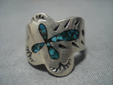 Important Earlier Will Singer Vintage Native American Jewelry Navajo Turquoise Sterling Silver Ring Old-Nativo Arts