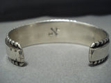 Important Ervin Tsosie Vintage Native American Jewelry Navajo Turquoise Sterling Silver Cuff Bracelet-Nativo Arts