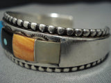 Important Ervin Tsosie Vintage Native American Jewelry Navajo Turquoise Sterling Silver Cuff Bracelet-Nativo Arts