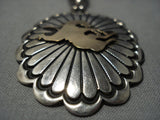 Important Famous Vintage Native American Jewelry Navajo Delbert Gordan 14k Gold Sterling Silver Necklace-Nativo Arts