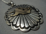 Important Famous Vintage Native American Jewelry Navajo Delbert Gordan 14k Gold Sterling Silver Necklace-Nativo Arts