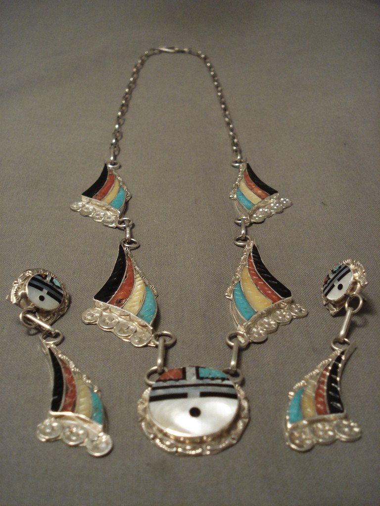 Important Famous Zuni Eldred Martinez Turquoise Native American