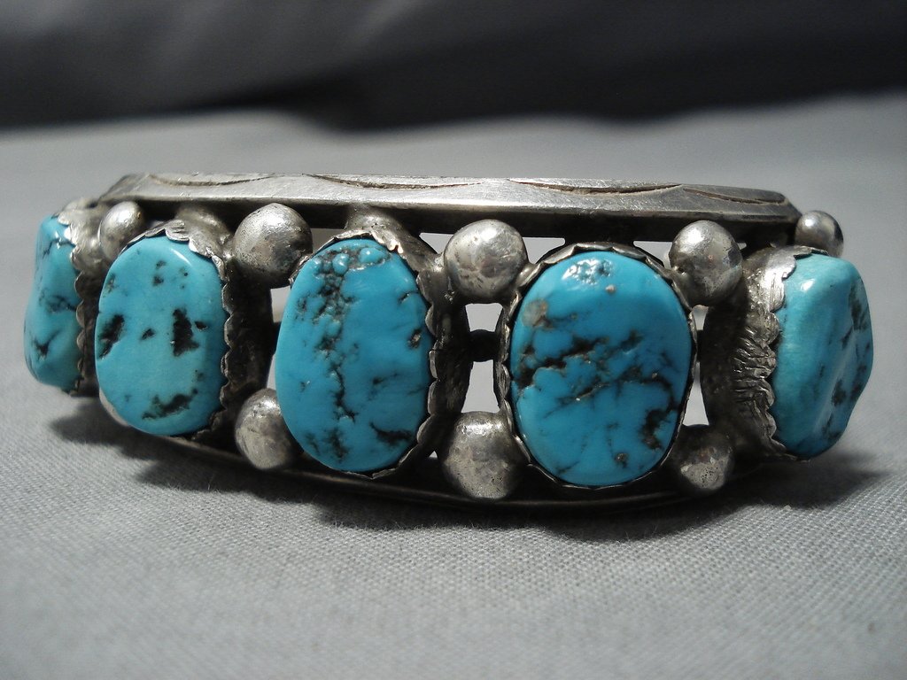 Important Fred Thompson Vintage Native American Jewelry Navajo