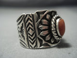 Important Gary Reeves Vintage Navajo Sterling Native American Jewelry Silver Ring-Nativo Arts