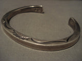 Important Heavier Vintage Navajo Orville Tsinnie Native American Jewelry Silver Cloud Bracelet- Thick!-Nativo Arts