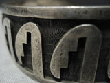 Important Hopi Guild Vintage Sterling Silver Water Waves Bracelet Old-Nativo Arts