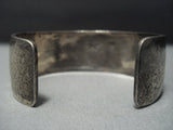 Important Hopi Guild Vintage Sterling Silver Water Waves Bracelet Old-Nativo Arts