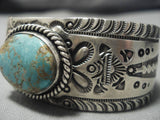 Important!! Jeanette Dale Native American Navajo #8 Turquoise Sterling Silver Bracelet-Nativo Arts