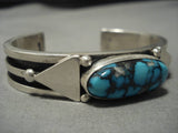 Important!! Jeanette Dale! Native American Navajo Last Chance Turquoise Sterling Silver Bracelet-Nativo Arts