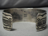 Important Jeanette Dale Native American Navajo Royston Turquoise Sterling Silver Bracelet-Nativo Arts