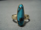 Important Jimmie King Jr 14k Gold Vintage Navajo Ring Native American Jewelry-Nativo Arts