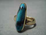 Important Jimmie King Jr 14k Gold Vintage Navajo Ring Native American Jewelry-Nativo Arts