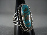 Important Kee Joe Benally (d.) Turquoise Native American Jewelry Silver Ring-Nativo Arts