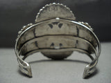 Important!! Larry Moses Begay Vintage Native American Jewelry Navajo Sterling Silver Lapis Bracelet Old-Nativo Arts