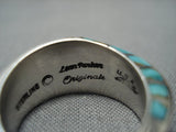 Important Lonn Parker Vintage Native American Jewelry Navajo Turquoise Sterling Silver Ring-Nativo Arts