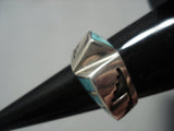 Important Lonn Parker Vintage Native American Jewelry Navajo Turquoise Sterling Silver Ring-Nativo Arts
