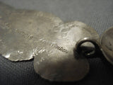 Important!! Lonn Parker Vintage Native American Navajo Sterling Silver Kachina Earrings Old-Nativo Arts