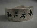 Important Modernist Navajo Kee Yazzie Native American Jewelry Silver Bracelet-Nativo Arts
