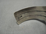 Important Native American Navajo Jeanette Dale #8 Turquoise Sterling Silver Bracelet-Nativo Arts