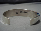 Important Native American Navajo Lonn Parker Turquoise Lapis Sterling Silver Bracelet-Nativo Arts