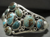 Important Navajo 'Domed Royston Turquoise' Verdy Jake Native American Jewelry Silver Bracelet-Nativo Arts