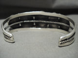 Important Navajo Guild Easter Blue Turquoise Native American Jewelry Silver Bracelet-Nativo Arts