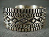 Important Navajo Matt Charley Advanced Native American Jewelry Silver Work Bracelet-Nativo Arts
