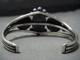 Important Navajo Turquoise Sterling Silver Button Bracelet Native American Jewelry Cuff-Nativo Arts