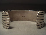 Important Older Vintage Navajo Kee Joe Benally (d.) Turquoise Native American Jewelry Silver Bracelet-Nativo Arts