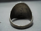 Important Sherm Isa Royston Turquoise Vintage Native American Jewelry Navajo Sterling Silver Brick Ring-Nativo Arts