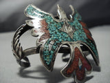 Important Singer Family Vintage Native American Jewelry Navajo Turquoise Coral Sterling Silver Bracelet-Nativo Arts