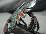 Important Singer Family Vintage Native American Jewelry Navajo Turquoise Coral Sterling Silver Bracelet-Nativo Arts