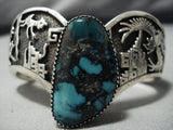 Important Smithsonian Gilbert Turquoise Vintage Native American Jewelry Navajo Sterling Silver Bracelet-Nativo Arts