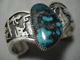 Important Smithsonian Gilbert Turquoise Vintage Native American Jewelry Navajo Sterling Silver Bracelet-Nativo Arts