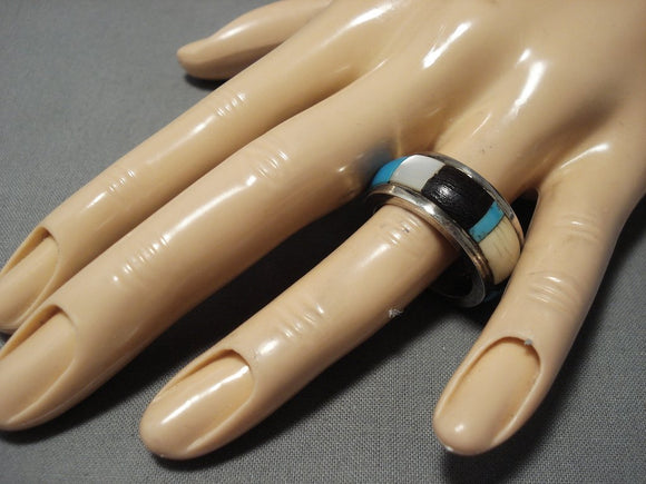 Important Thick!! Vintage Native American Jewelry Zuni Turquoise Sterl Nativo Arts Important Thick!! Vintage Native American Jewelry Zuni Turquoise Sterl Nativo Arts