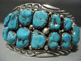 Important!! Tommy Tso Turquoise Vintage Navajo Sterling Native American Jewelry Silver Bracelet Old-Nativo Arts