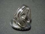 Important Touchine Family **turquoise Heart** Native American Jewelry Silver Navajo Ring-Nativo Arts