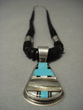 Important Vintage Anto Domingo Dan Coriz Native American Jewelry Silver Necklace-Nativo Arts
