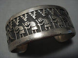 Important Vintage Bueford Dawahoya Sterling Silver Kachina Native American Jewelry Hopi Bracelet-Nativo Arts