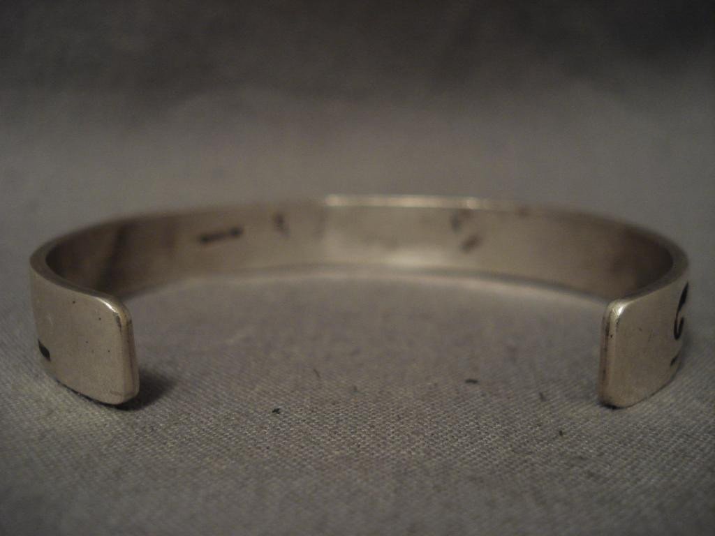 Important Vintage Hopi Glenn Lucas Native American Jewelry Silver 