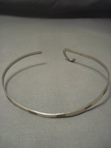 Important Vintage Hopi John Coochyumptewa Native American Jewelry Silver Necklace-Nativo Arts