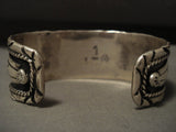 Important Vintage Hopi/ Navajo Victor Coochwytewa Turquoise Native American Jewelry Silver Bracelet-Nativo Arts