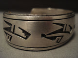 Important Vintage Hopi Perry Fred (d.) Native American Jewelry Silver Bracelet-Nativo Arts