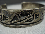 Important Vintage Hopi Phillip Honanie Sterling Silver Bracelet Old-Nativo Arts