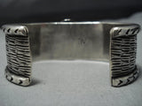 Important Vintage Native American Jewelry Navajo Agnes Platero Turquoise Sterling Silver Bracelet-Nativo Arts