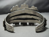 Important Vintage Native American Jewelry Navajo Candelaria Turquoise Sterling Silver Bracelet-Nativo Arts