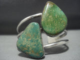 Important Vintage Native American Jewelry Navajo Jerry Roan Royston Turquoise Sterling Silver Bracelet-Nativo Arts